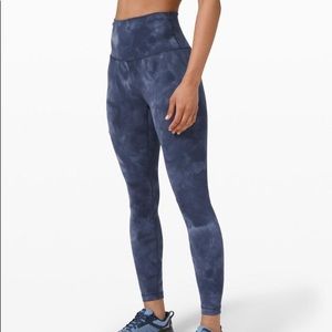 Lululemon wunder train high rise diamond dye 25”